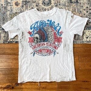 Affliction American flag short sleeve tee shirt